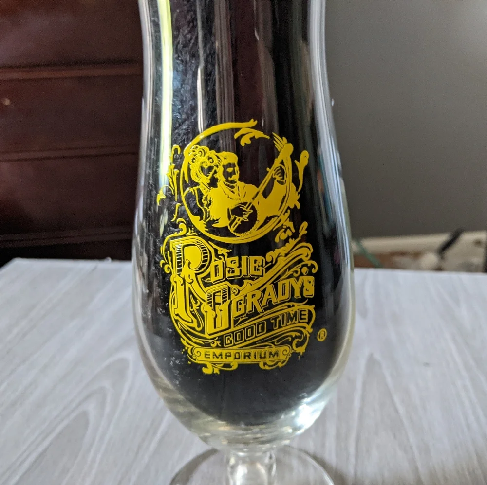 Vintage Rosie O'Grady's Good Time Emporium Hurricane Glass